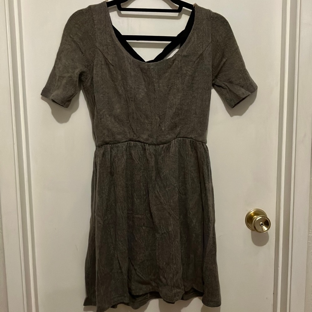 Cute cable knit sweater dress
